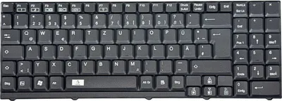 Produktbild von DE - Schwarz Tastatur Keyboard kompatibel für Medion AKOYA MD96663, MD96582, MD96463