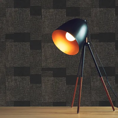 Produktbild von TADESSI Tapete Grafik Mauro M1-No.842 Vliestapete Gold Schwarz Geometrisch Wohnzimmer Schlafzimmer Küche