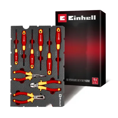 Produktbild von Einhell E-Case Werkzeugeinlage 9-tlg. VDE-Elektriker-Werkzeug-Set