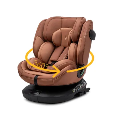 Produktbild von Osann Eno360 2 i-Size , drehbarer Kindersitz 40-150 cm, Reboarder mit Isofix und Top-Tether – Caramel
