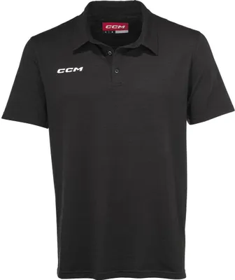Produktbild von CCM FITTED TEAM POLO Senior, Größe:M, Farbe:Dark Grey Heather