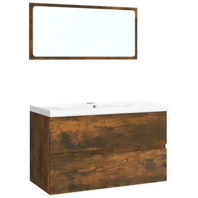 Produktbild von Badmöbel-Set Räuchereiche Holzwerkstoff