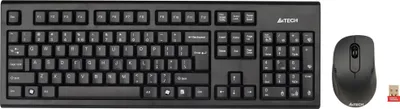 Immagine prodotto di A4Tech 7100N tastiera desktop mouse incluso RF Wireless QWERTY inglese nero