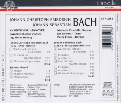 Produktbild von Knabenchor Hannover/Hennig,Heinz-Wachet Auf,Ruft U