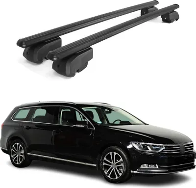 Image de Barres de toit Transversales pour VW Passat B8 Variant 2015-2019 Alu ABE