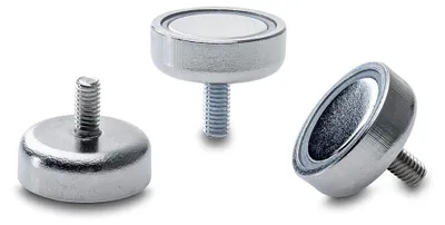 Produktbild von Italfitmagnetisrl Gewindemagnet, Durchmesser 25 mm, Stärke 7 mm, Haftkraft 25 kg