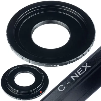 Produktbild von Rosfix Adapter C-Mount auf Sony E-Mount – Präzise Passform ohne Spiel | Sicherer Bajonettanschluss | Kompatibel mit Sony Alpha A7, A6000
