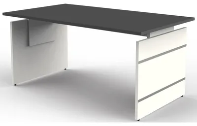 Imagen del producto de Escritorio StageOne Form 4, color antracita, dimensiones 160x80 cm