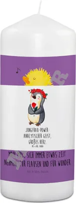Produktbild von Mr. & Mrs. Panda Trauerkerze Jungfrau Astrologie - Weiß - Geschenk, Grabkerze, Kerze Zum Gedenken, Horoskop, Trauerkerzen, Sternzeichen, Erinnerungen, Aszendent