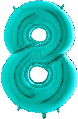 Immagine prodotto di Palloncino gigante in foil 40"/102 cm | Tiffany turchese Numero: 8