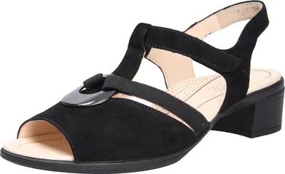 Produktbild von Ara Sandalette Lugano Schwarz Leder Größe: 37.5 Normal
