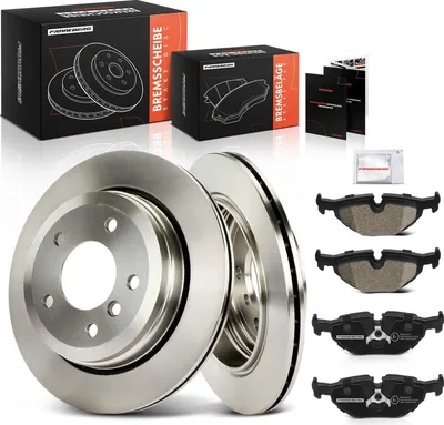 Image de Frankberg 2x disques de frein 4x plaquettes de frein essieu arrière pour BMW Série 3 E46 Série 3 Touring 2.5L 2000-2005