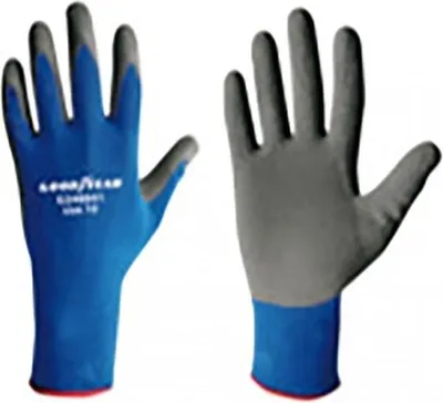 Immagine prodotto di Guanti Goodyear in nylon e schiuma di lattice taglia 10 blu/nero, guanti da lavoro