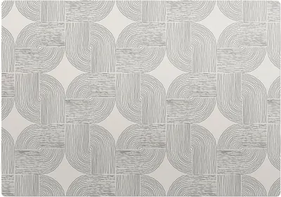 Produktbild von Geometrisches Linienmuster – Bodenschutzmatte – Rutschfest – Schutzmatte für Büro – Vinylmatte – Stuhlunterlage  – 100 x 100 cm
