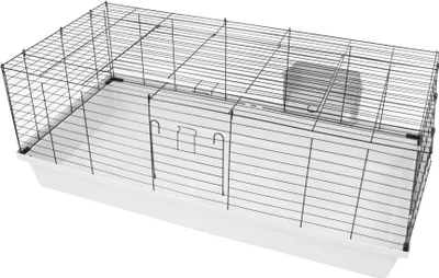 Produktbild von Kaninchen- und Meerschweinchenheim SAMMY 120 schwarz-lichtgrau 118,5 x 58,9 x 46 cm