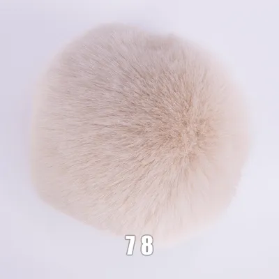 Produktbild von YarnArt Furry Pompons - Kunstfell Haarbommel 78 creme