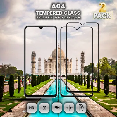 Zdjęcie produktu dla 2-częściowy Samsung Galaxy A04 - szkło hartowane 9H - ochrona wyświetlacza 3D w super jakości