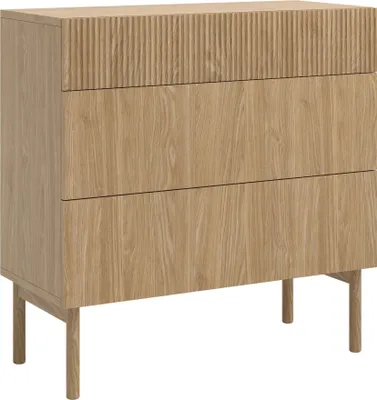 Produktbild von Selsey Nolie - Kommode mit 3 Schubladen, Eichenholzoptik, 90 cm