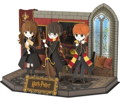 Produktbild von 3D Puzzle Harry Potter Gryffindor Gemeinschaftsraum, EXPLORA, 127 Teile, 19,5 cm, Ab 8 Jahren