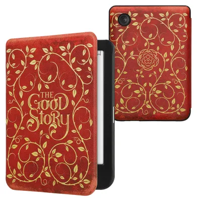 Produktbild von kwmobile Schutzhülle für Kobo Clara BW / Clara Colour / Tolino Shine (5) / Shine Color Hülle - eReader Flip Case mit Auto Sleep Funktion - Buchcover