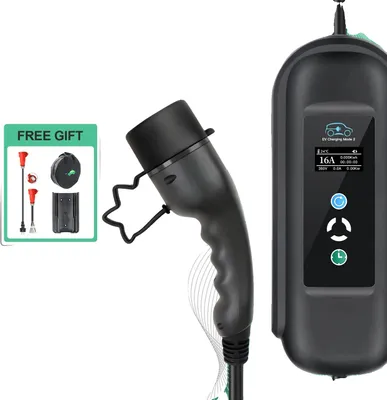 Obrázek produktu pro Nabíječka pro elektromobily, kompatibilita s typem 2, přenosný design, typ 2