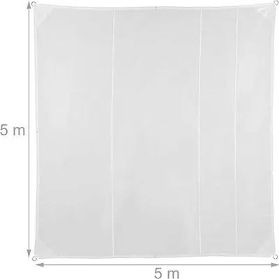 Obrázok produktu pre Tienidlo – vodoodpudivé, odolné voči UV žiareniu / plachta na terasu, plachta na balkón / slnečník 5 x 5 m