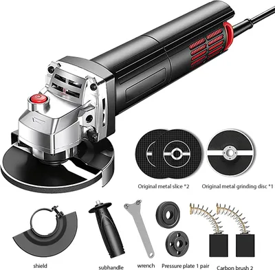 Produktbild von Winkelschleifer - 1300W Elektrogerät - 125mm Scheibe - Bürstenloser Motor - Drehzahlregelung - 220V EU-Stecker - Schleifen Schneiden Polieren PVC