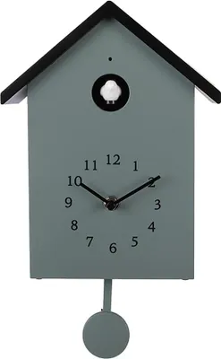 Obrázok produktu pre Hodiny s kukučkou Clayre & Eef 20x10x26 cm Zelený plast