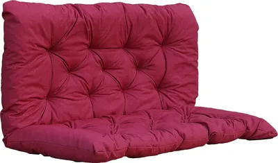 Immagine prodotto di Cuscino per pallet rosso - Set di 1 cuscino per panca - 120 x 98 x 8 cm Cuscino per pallet