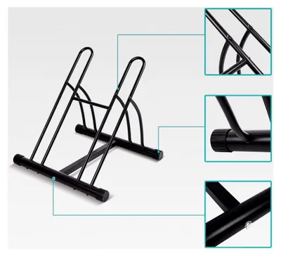 Produktbild von Fahrradhalterung für 2 Fahrräder, freistehender Montageständer