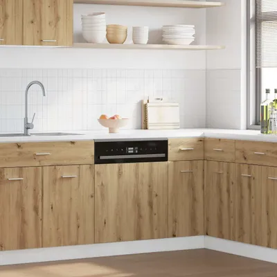 Produktbild von "2026 Promotion" Buffetschrank Küche, Geschirrspülerblende, Lyon Artisan-Eiche 60x1,5x67 cm Holzwerkstoff - Mehrzweckschrank CC31638