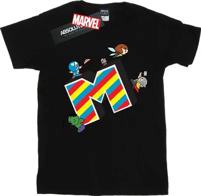 Obrázok produktu pre Marvel - Pánske tričko "M Is For Marvel" BI49833 (L) (Black)