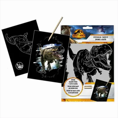 Image de Feuilles à gratter Jurassic World