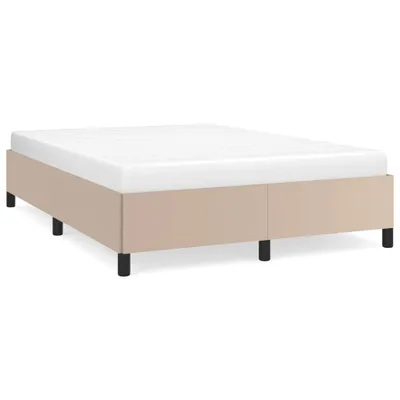 Produktbild von vidaXL Bettgestell Cappuccino-Braun 140x200 cm Kunstleder