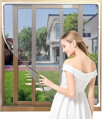 Obrázok produktu pre Magnetický háčik na okno – 90 x 150 cm – Magnetický háčik na okno – Háčik na okno – Magnetická sieťka proti hmyzu – Sieťka na okno – Sieťka proti hmyzu