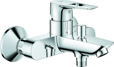 Immagine prodotto di Miscelatore monocomando per vasca Grohe BauLoop 23602_1, montaggio a parete, con limitatore di temperatura, raccordi a S, a sicurezza intrinseca, cromato, 1 pz.