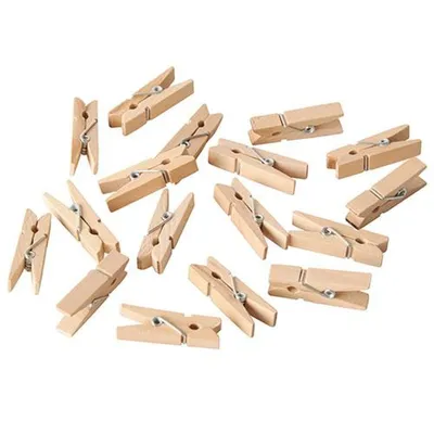 Produktbild von Papstar Mini-Holzklammern, 3,5 cm natur, 10 x 1 00 Stück