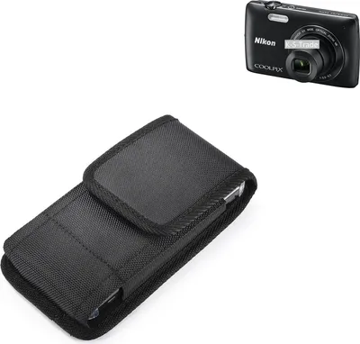 Produktbild von Holster Gürteltasche kompatibel mit Nikon Coolpix S4300 Holster Gürtel Tasche wasserabweisend Handy Hülle Schutz Hülle Outdoor schwarz K-S-Trade