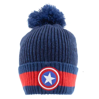 Immagine prodotto di Marvel Captain America Beanie Pom Navy Logo