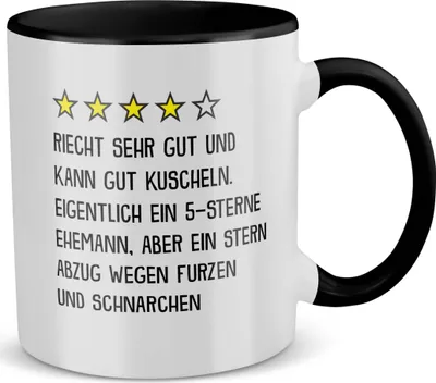 Produktbild von 22Feels Ehemann Geschenk Erster Hochzeitstag Kaffeetasse Männer Tasse Hochzeitsjubiläum Ehepartner Valentinstag für Ihn Weihnachten Geburtstag Kaffeetasse Haferl (Weiss-Schwarz)