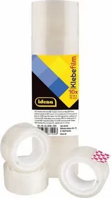Image de Film adhésif Idena transp. 10 rouleaux 15mm x 10m 21403186004