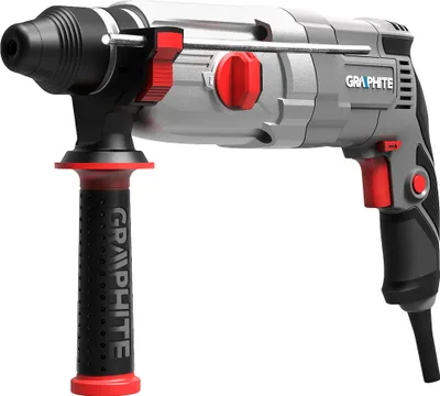 Produktbild von GRAPHITE Profesionální vrtací kladivo SDS+, v kufříku pro řemeslníky, včetně rukojeti, přídavný vrták, 710W