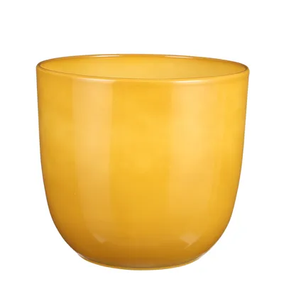 Produktbild von Mica Decorations Tusca Blumentopf - H25 x Ø28 cm - Ockergelb