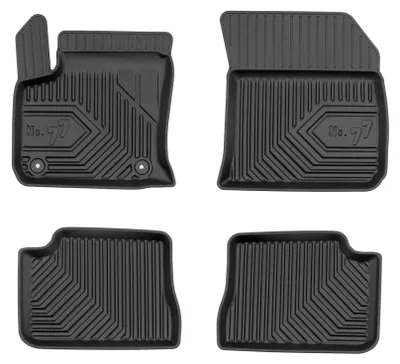 Productafbeelding van Rubberen automatten voor DS 3 Crossback vanaf 2018 (crossover) – 4-delig, zwart, op maat