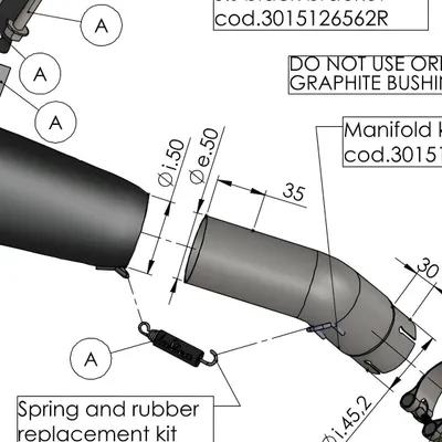 Produktbild von Auspuffhalterung LeoVince Auspuff-Ersatzteil Schrauben Haltesatz für Husqvarna 401