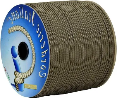 Produktbild von Beige Schwarzes Paracord 4mm 100m 7 Kern