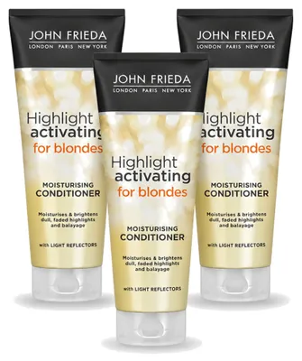 Obrázek produktu pro 3 kusy kondicionéru John Frieda Sheer Blonde pro zesvětlení vlasů - 250 ml - výhodná sada