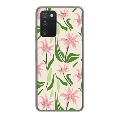Produktbild von MuchoWow® Handyhülle Schutzhülle Hülle für Samsung Galaxy A53 5G Blume - Rosa - Blatt Silikon Softcase Handy Hülle - Schutzabdeckung