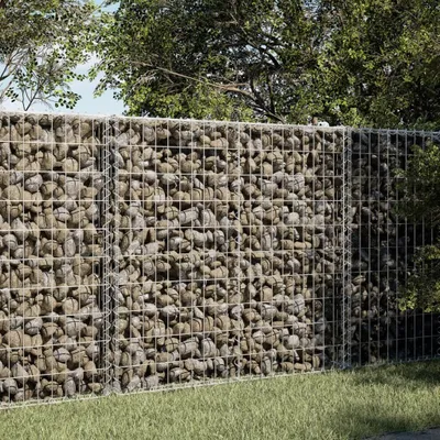 Produktbild von (NEU 2026) Gabione mit Deckel - 100x50x100 cm - Verzinktes Eisen - Beete - 13.85 kg