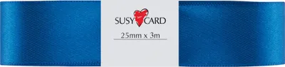 Produktbild von SUSY CARD Geschenkband "Doppelsatin" 25 mm x 3 m royalblau
